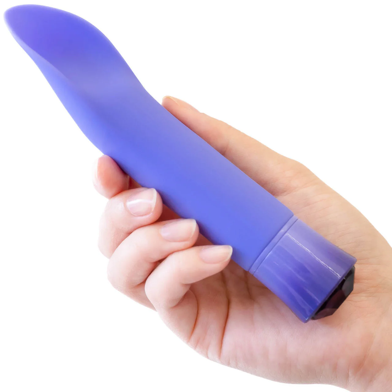 Oh My Gem Enrapture Rechargeable Waterproof Silicone Warming Clitoral Vibrator By Blush - Tanzanite - Image 5