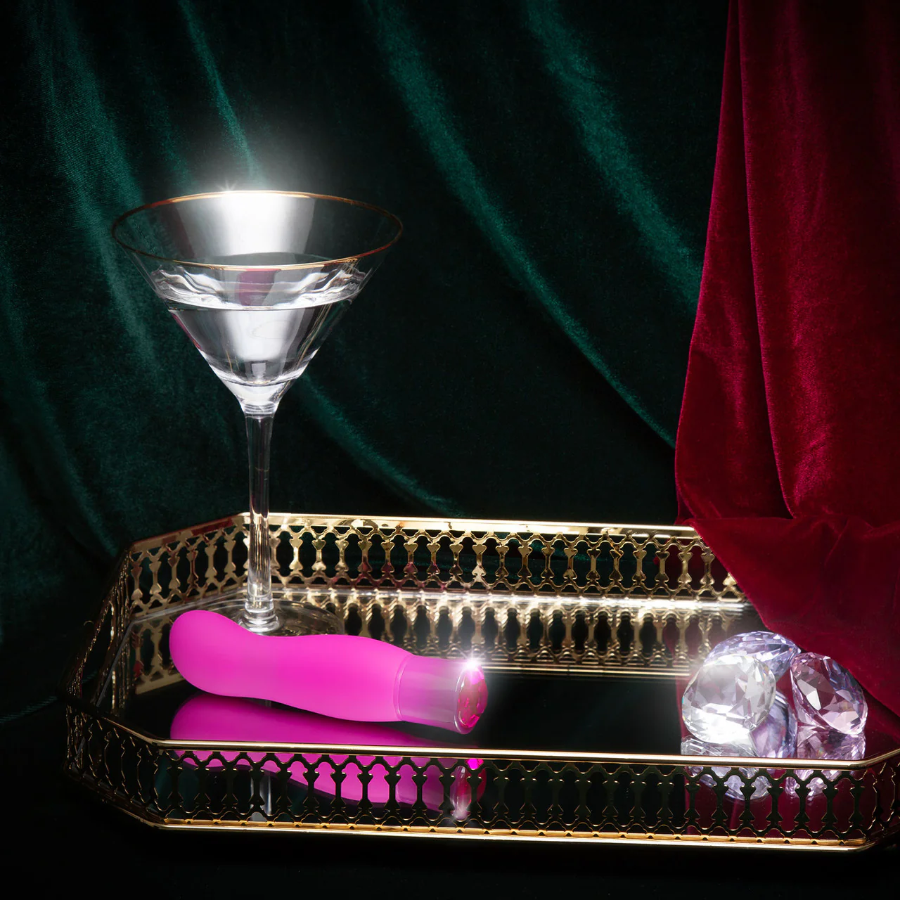 Oh My Gem Exclusive Rechargeable Waterproof Silicone Warming G-Spot Vibrator By Blush - Tourmaline - Image 8