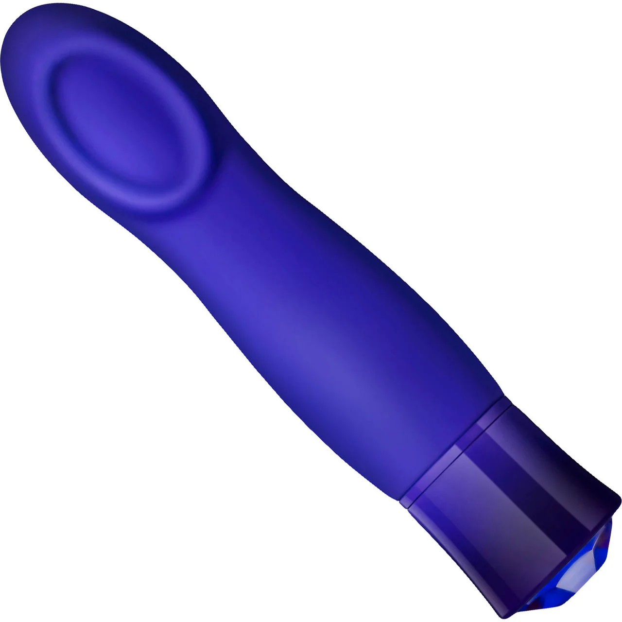 Oh My Gem Mystery Rechargeable Waterproof Silicone Warming Vibrator By Blush - Sapphire - Image 2