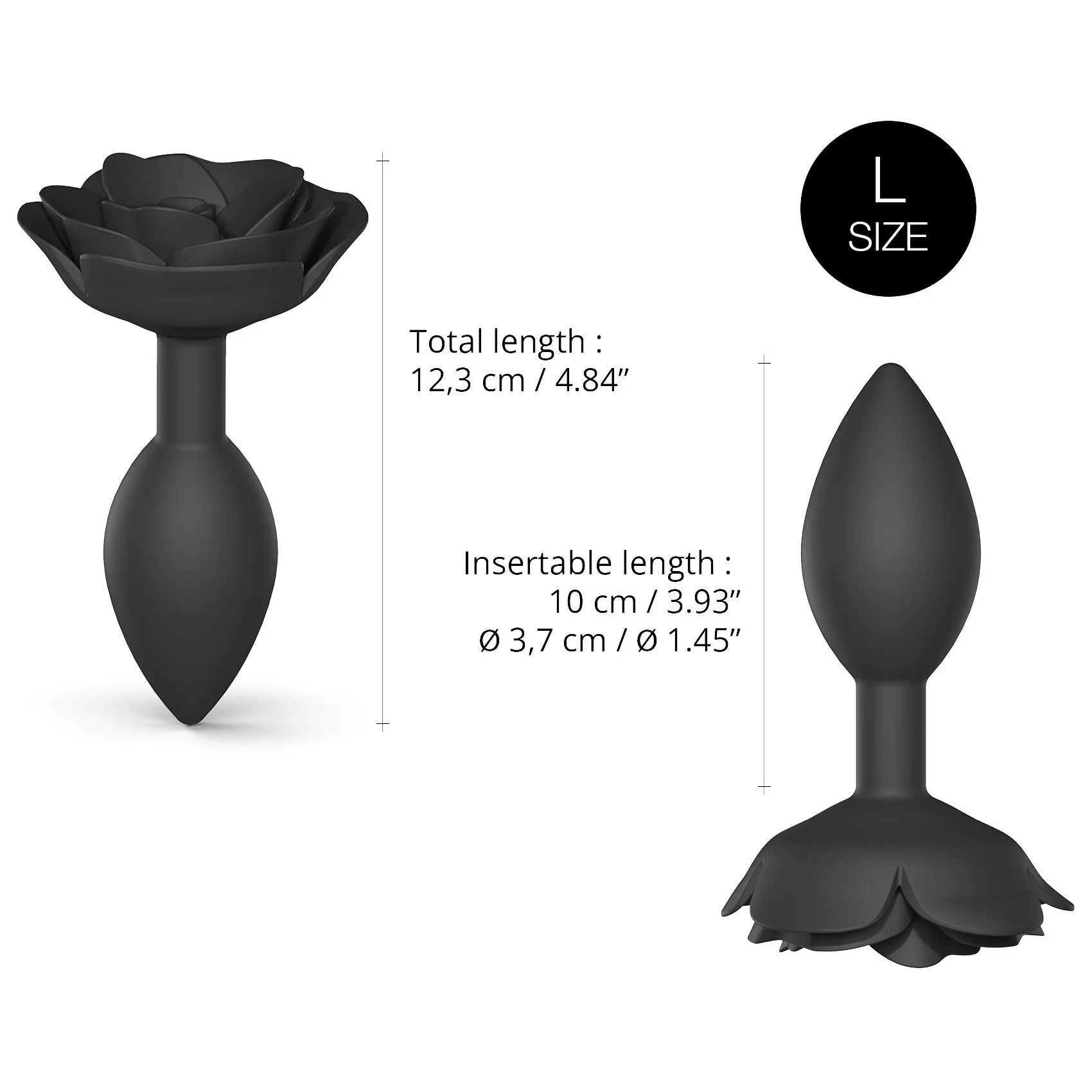 Open Roses Silicone Butt Plug By Love To Love - Image 14