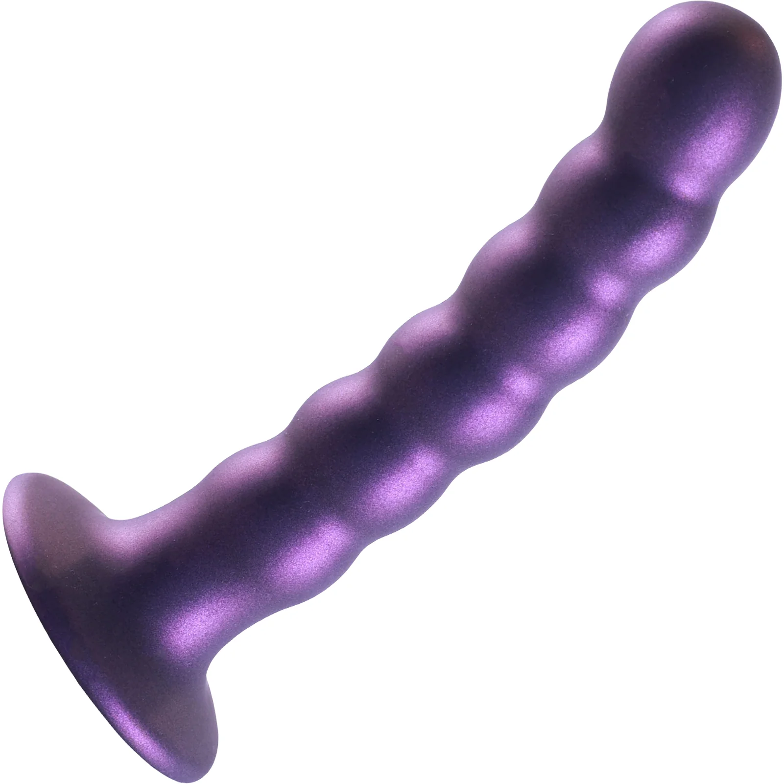 Ouch! 5" Beaded Silicone Suction Cup G-Spot Dildo - Image 3