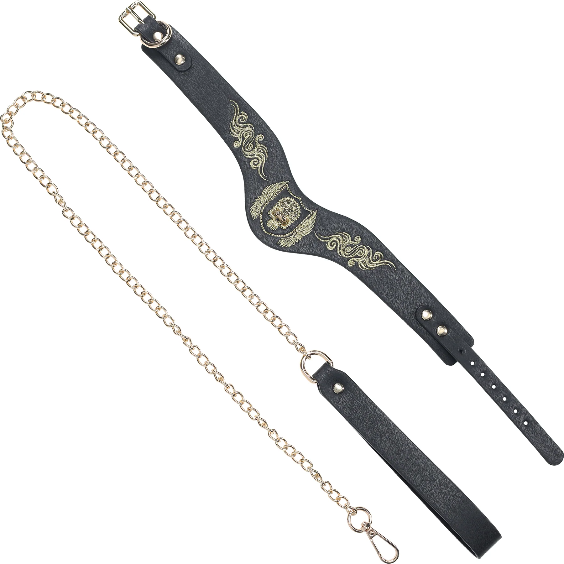 Ouch! London Collection Collar With Leash - Image 3
