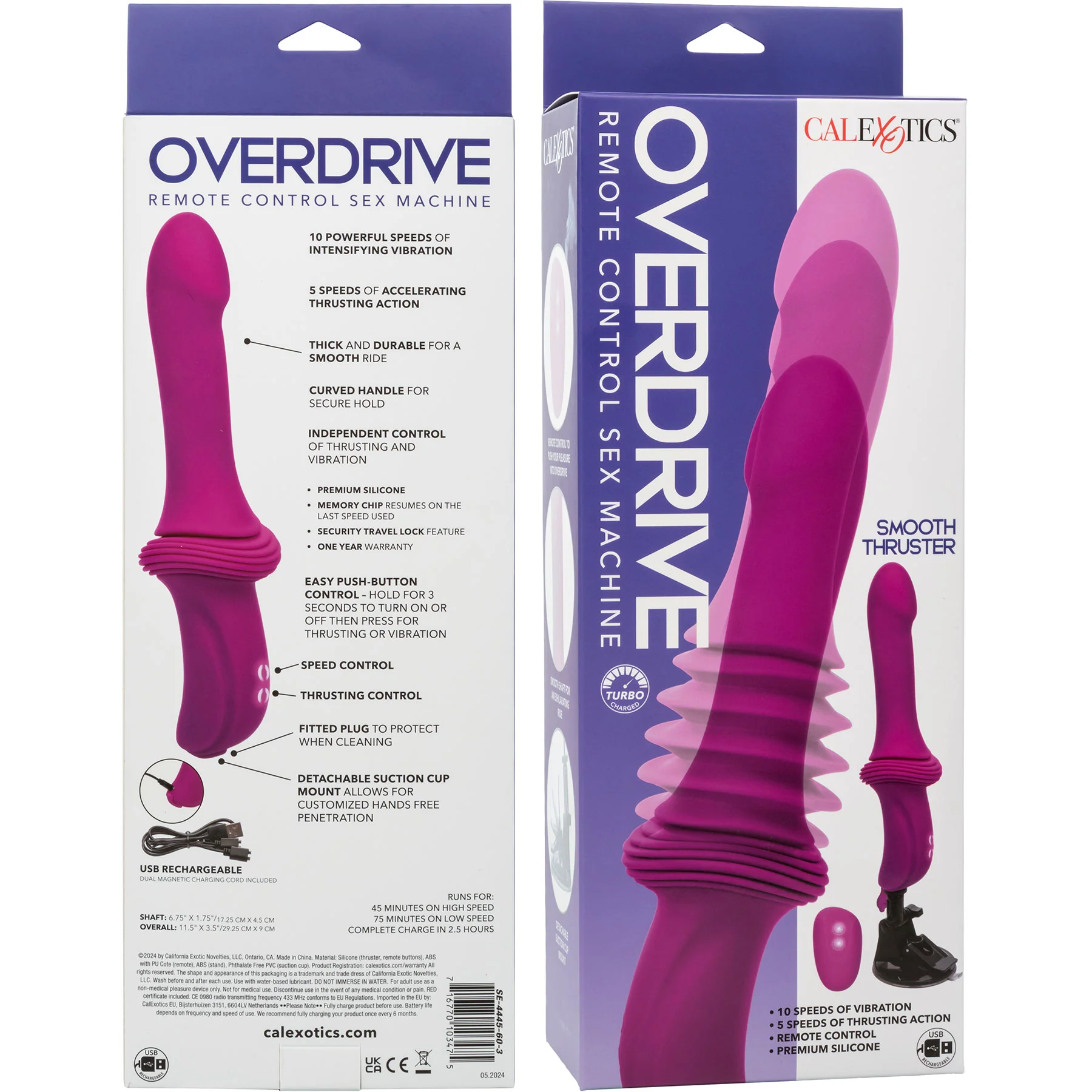 Overdrive Remote Control Sex Machine Handheld Silicone Thruster - Image 12
