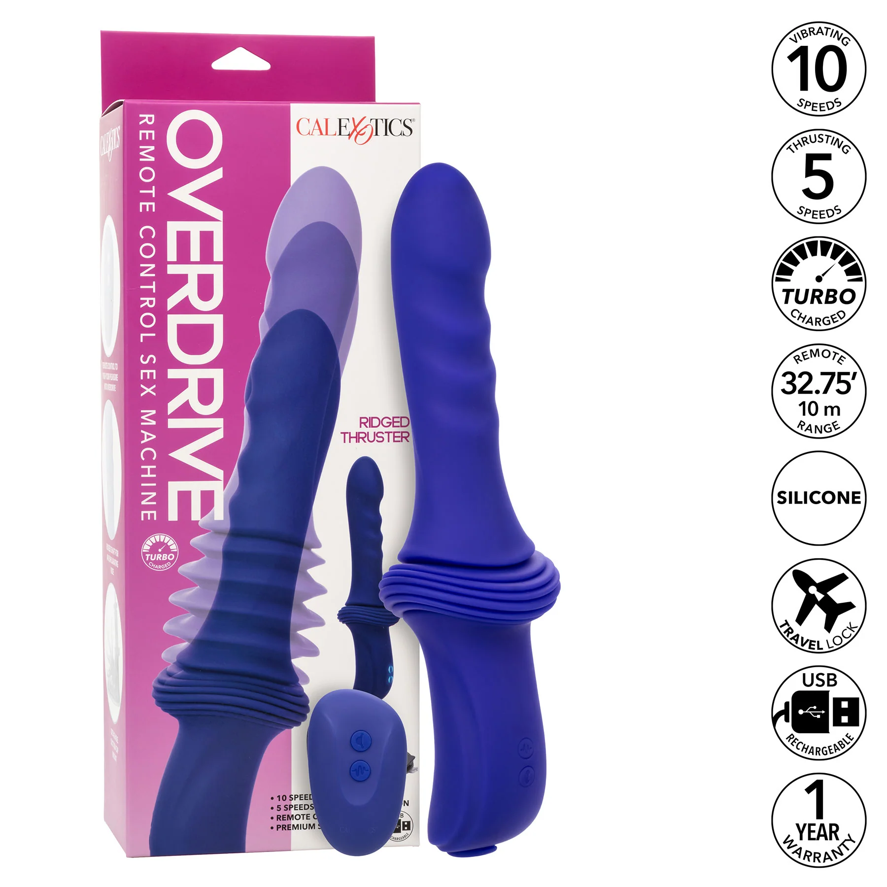 Overdrive Remote Control Sex Machine Handheld Silicone Thruster - Image 19