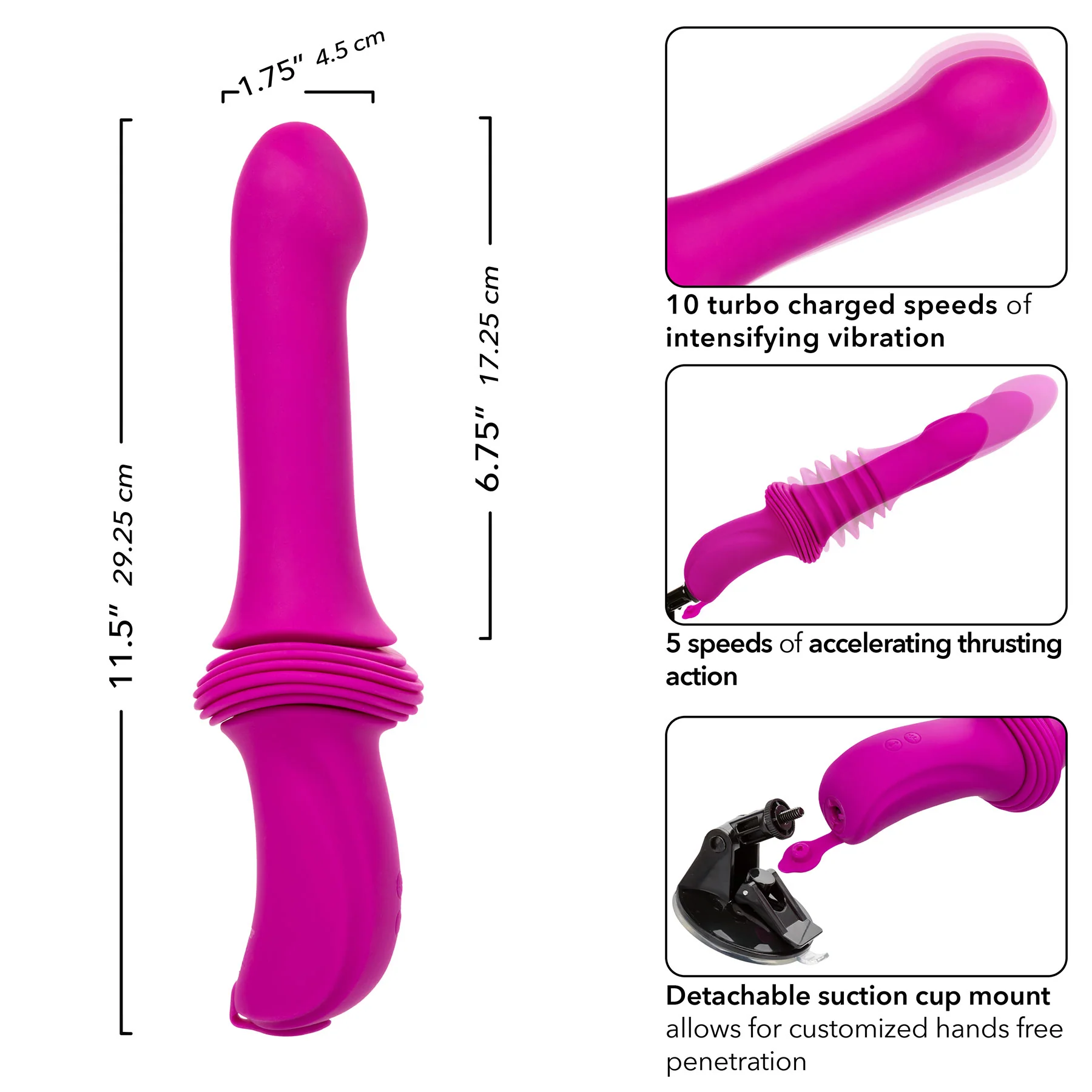 Overdrive Remote Control Sex Machine Handheld Silicone Thruster - Image 8
