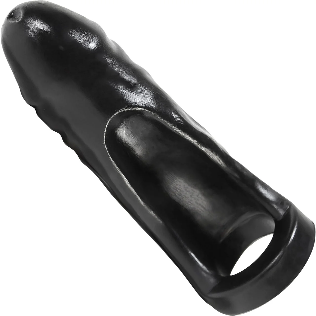 Oxballs Thug 7" Thicker Silicone Double Penetrator - Black - Image 2