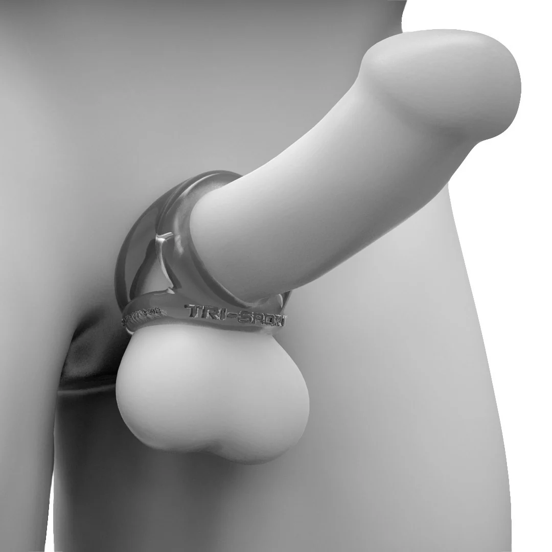 Oxballs Tri-Sport Triple Ring Cock And Ball Sling - Night Edition - Image 6