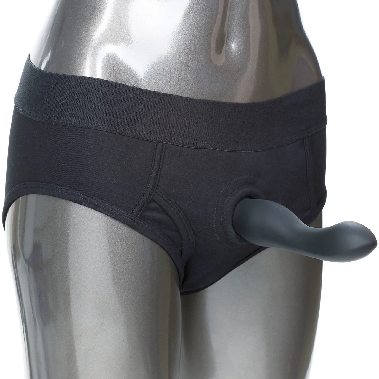 Packer Gear Black Brief Packing Harness By CalExotics - Extra Small/Small - Image 3