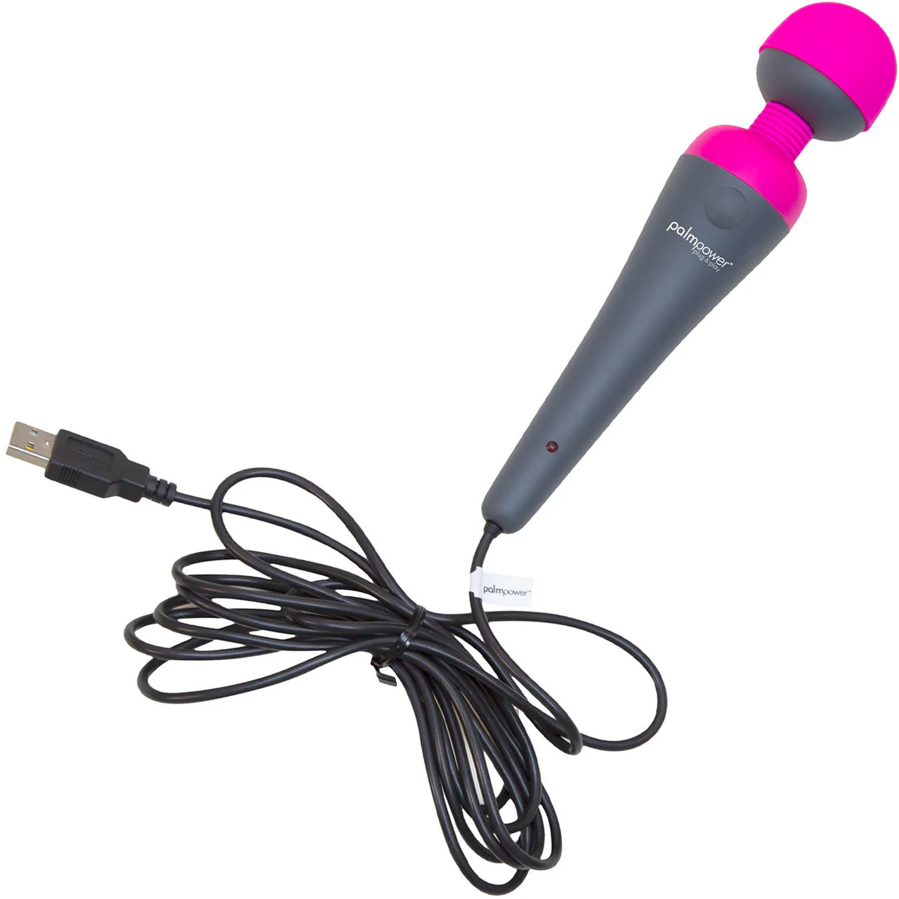 PalmPower Plug & Play Wand Massager With Removable Silicone Cap - Image 2