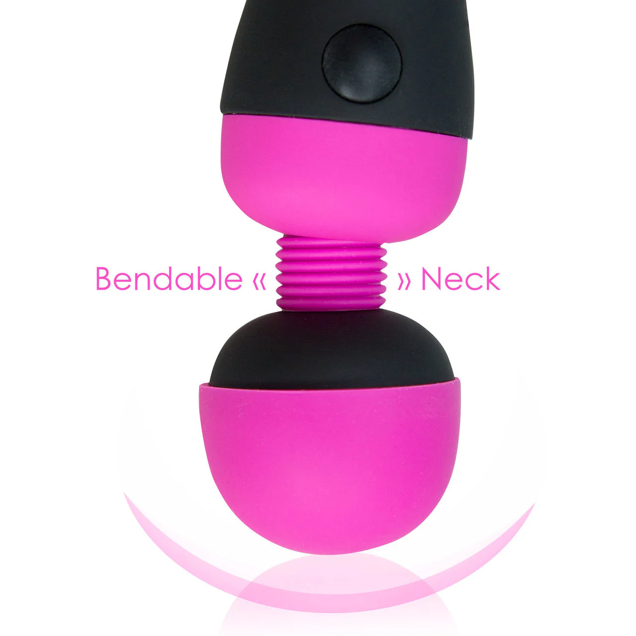 PalmPower Recharge Waterproof Wand Massager With Removable Silicone Cap - Fuschia - Image 7