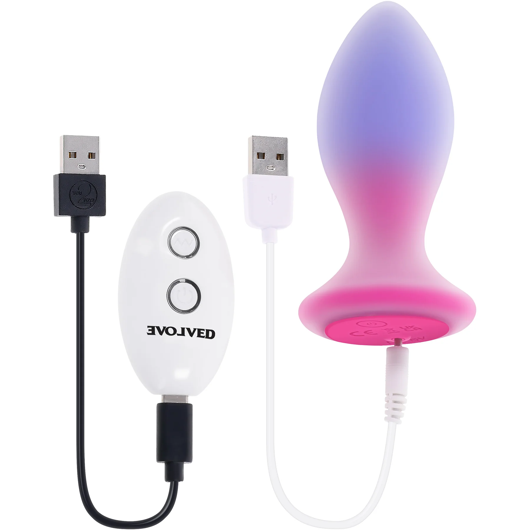 Paradise Rechargeable Silicone Vibrating Butt Plug With Remote By Evolved Novelties - Image 17