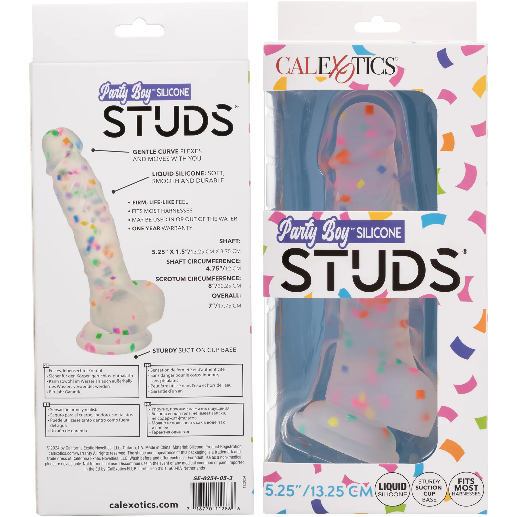 Party Boy™ Silicone Studs® 5.25" Suction Cup Dildo With Balls - Image 5