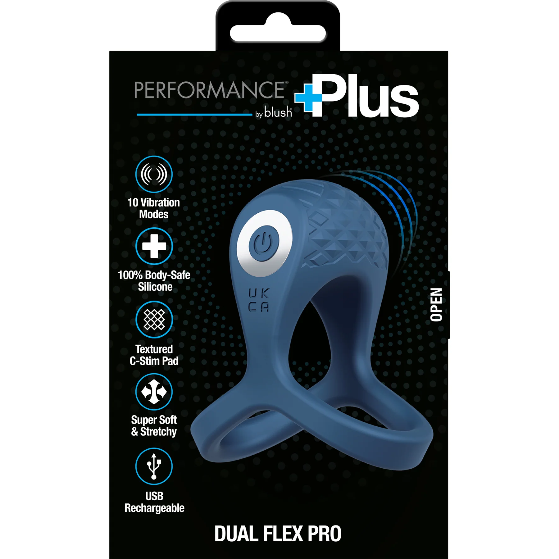 Performance Plus Dual Flex Pro Vibrating Silicone Cock Ring By Blush - Image 13