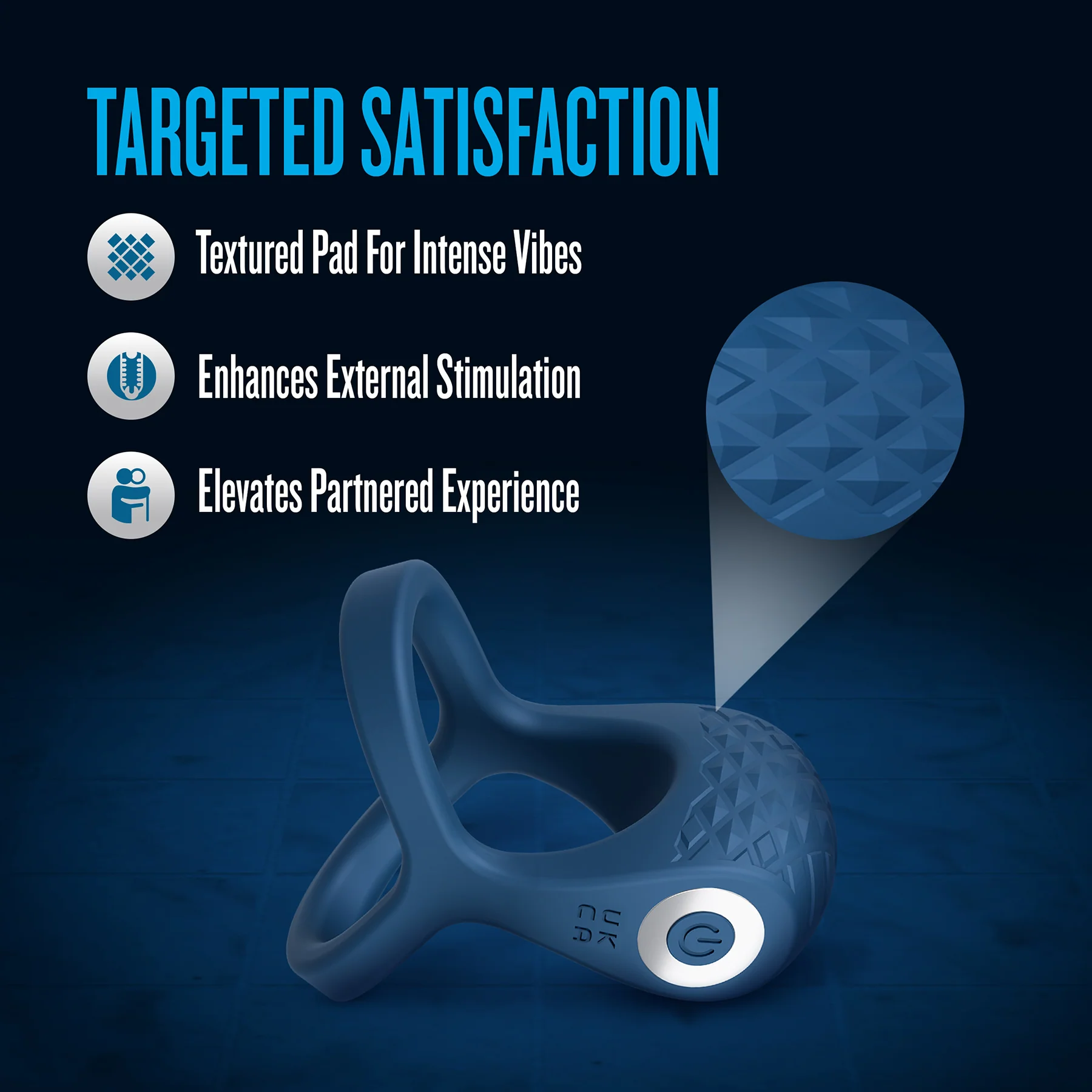 Performance Plus Dual Flex Pro Vibrating Silicone Cock Ring By Blush - Image 2