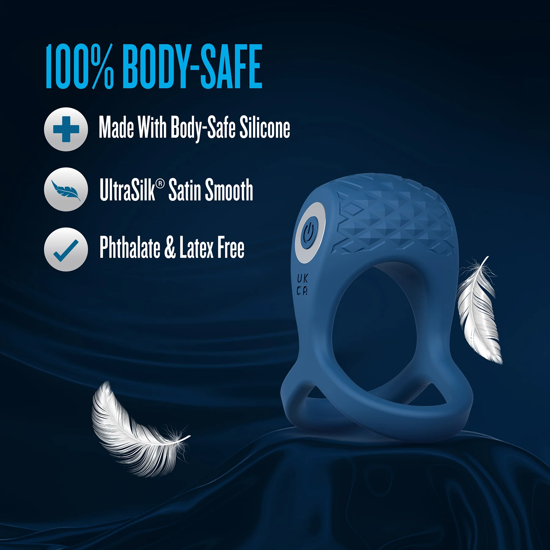 Performance Plus Dual Flex Pro Vibrating Silicone Cock Ring By Blush - Image 6