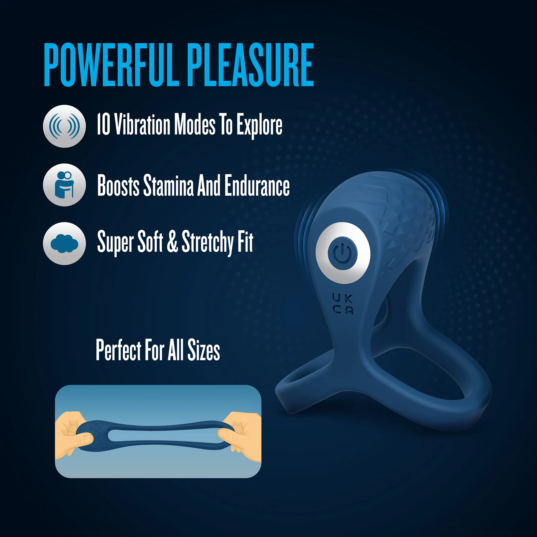 Performance Plus Dual Flex Pro Vibrating Silicone Cock Ring By Blush - Image 8