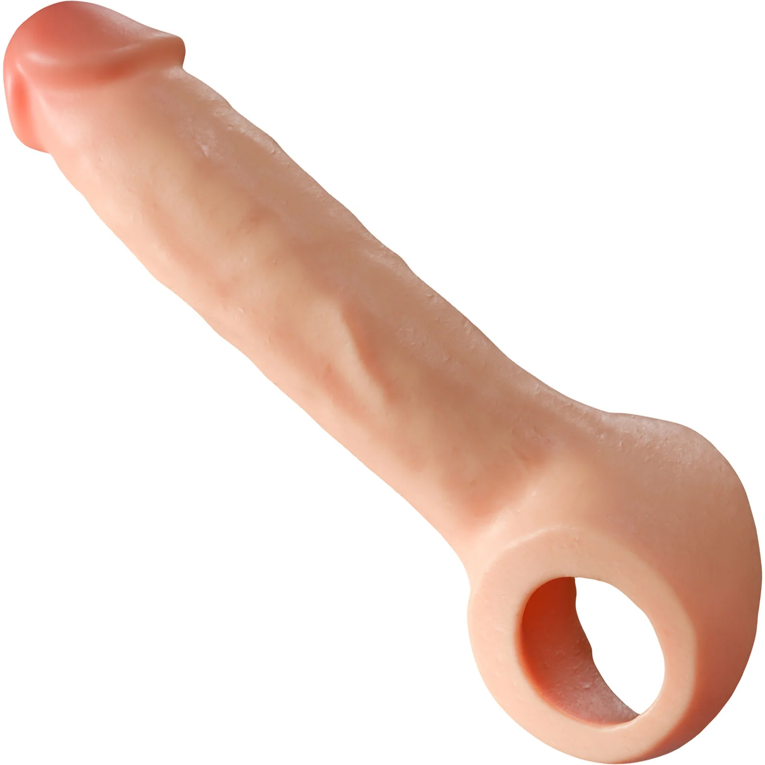 Performance Plus Silicone Realistic Penis Extender Sleeve With Ball Strap By Blush - Image 4