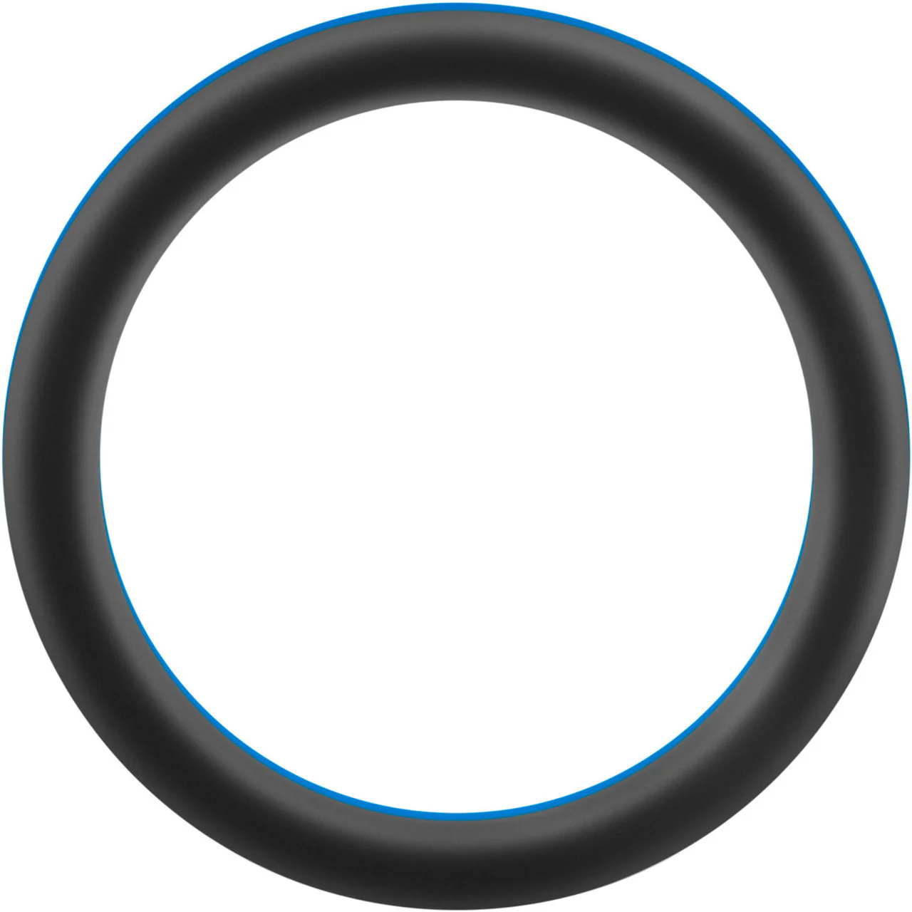 Performance Silicone Go Pro Cock Ring By Blush - Black & Blue - Image 2