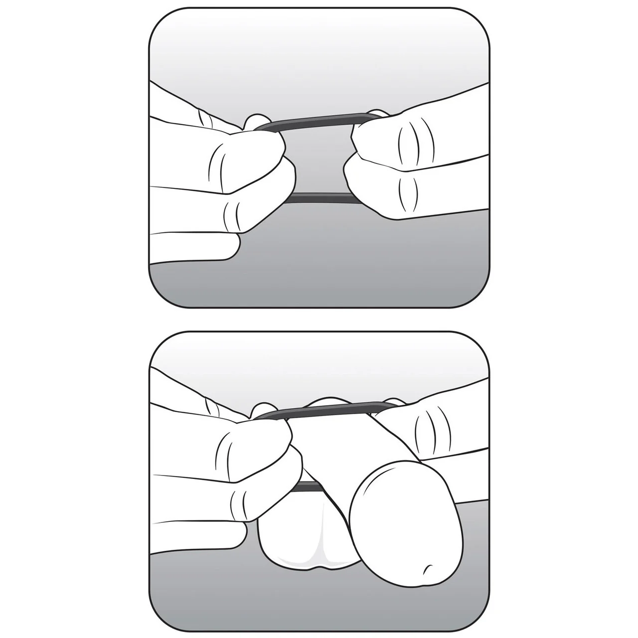 Performance VS4 Pure Premium Silicone Cock Rings By Blush Novelties - Glow-In-The-Dark White - Image 6