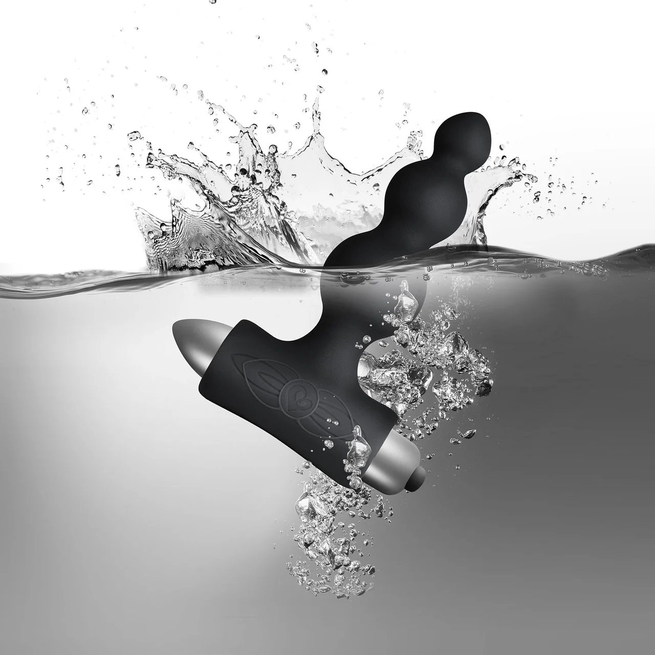 Petite Sensations Bubbles 7 Function Vibrating Butt Plug By Rocks-Off - Black - Image 4