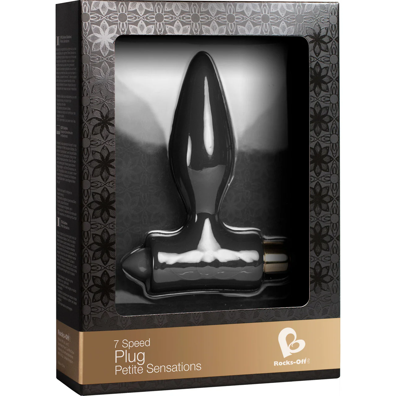 Petite Sensations Plug 7 Function Vibrating Butt Plug by Rocks-Off - Black - Image 5