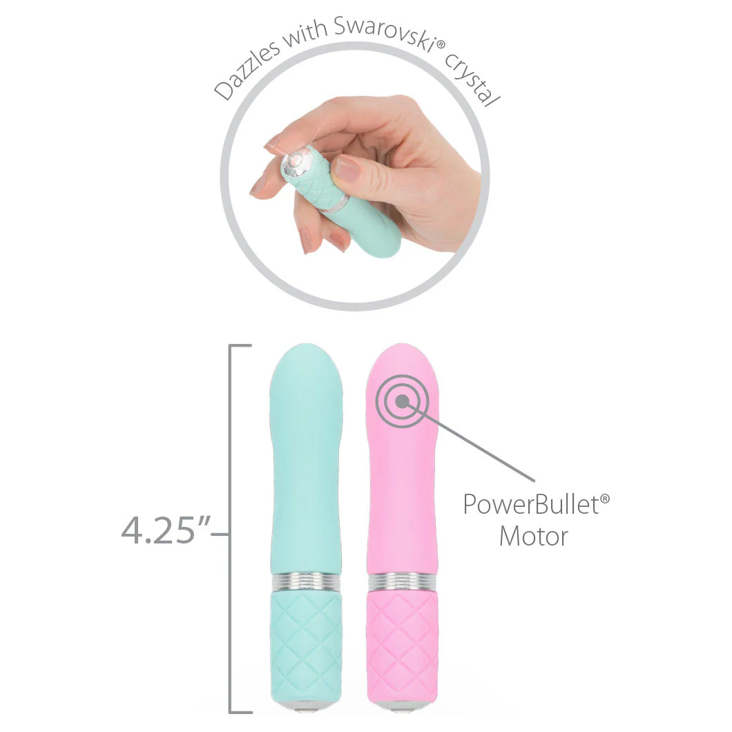 Pillow Talk Flirty Silicone Waterproof Rechargeable Mini Vibrator - Pink - Image 4