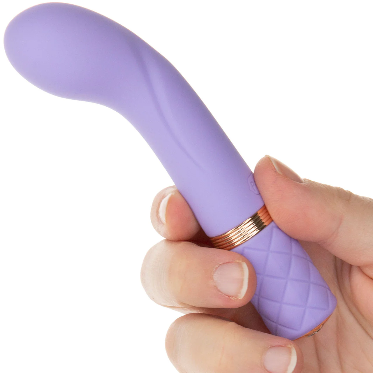 Pillow Talk Racy Special Edition Silicone G-Spot Vibrator - Purple & Rose Gold - Image 2