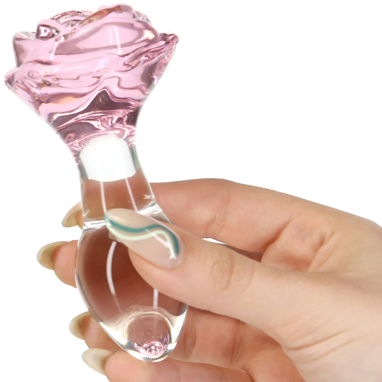Pillow Talk Rosy Glass Anal Plug - Image 2