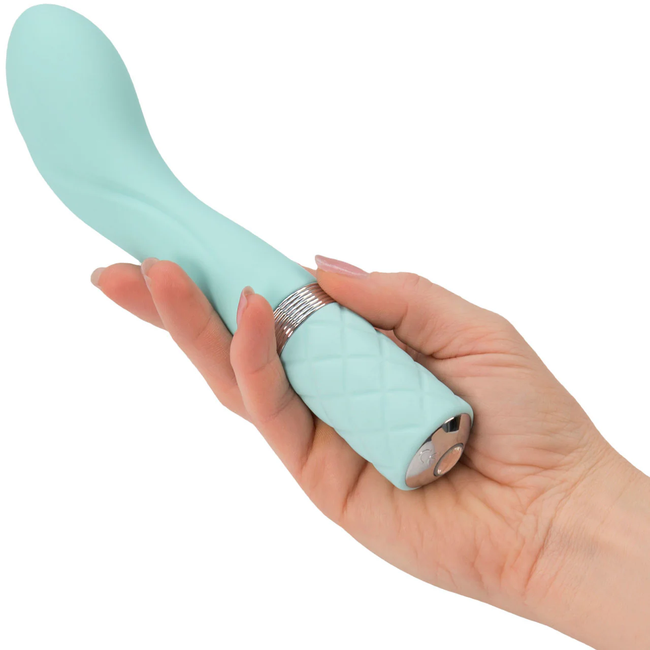 Pillow Talk Sassy Silicone Rechargeable G-Spot Vibrator - Teal - Image 2