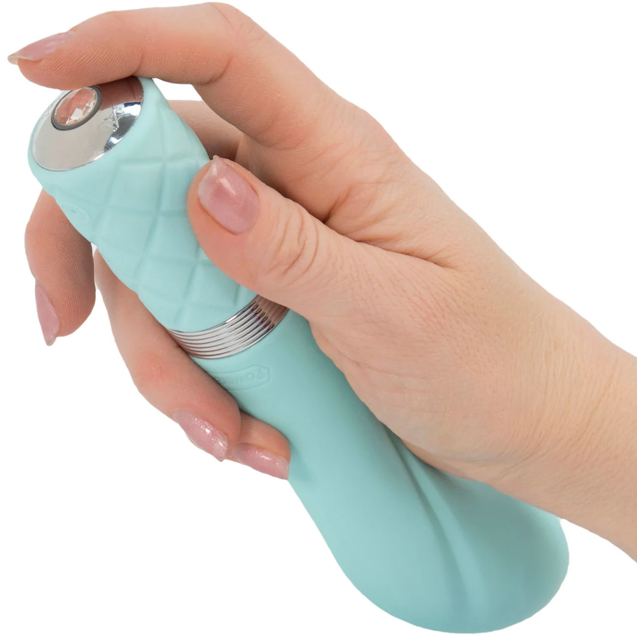 Pillow Talk Sassy Silicone Rechargeable G-Spot Vibrator - Teal - Image 5