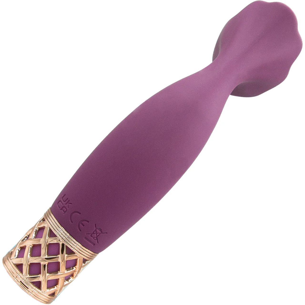 Pillow Talk Secrets Passion Rechargeable Silicone Clitoral Massager - Wine & Rose Gold - Image 4