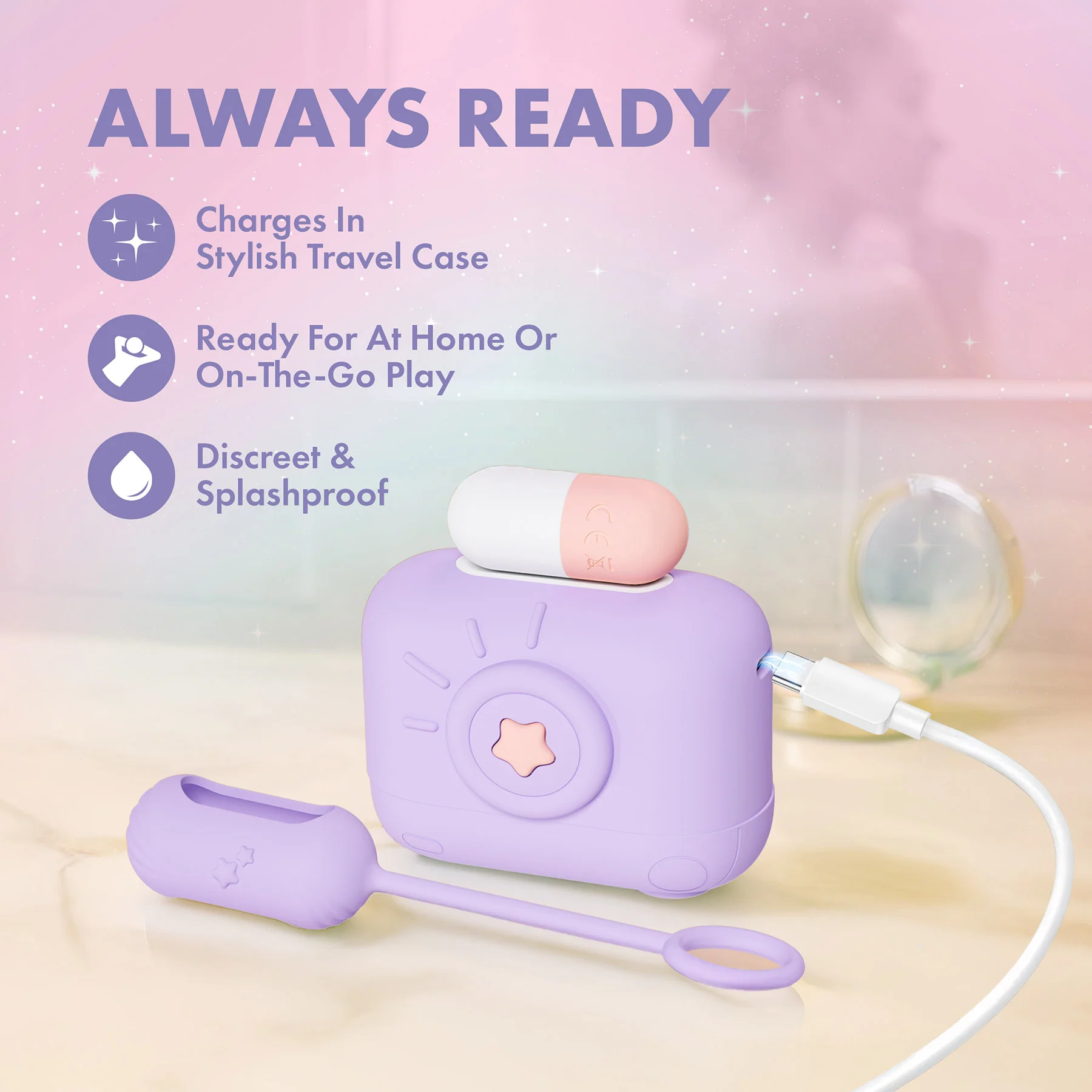 Play With Me Snapstar Silicone Rechargeable Mini Vibrator Set By Blush - Image 10