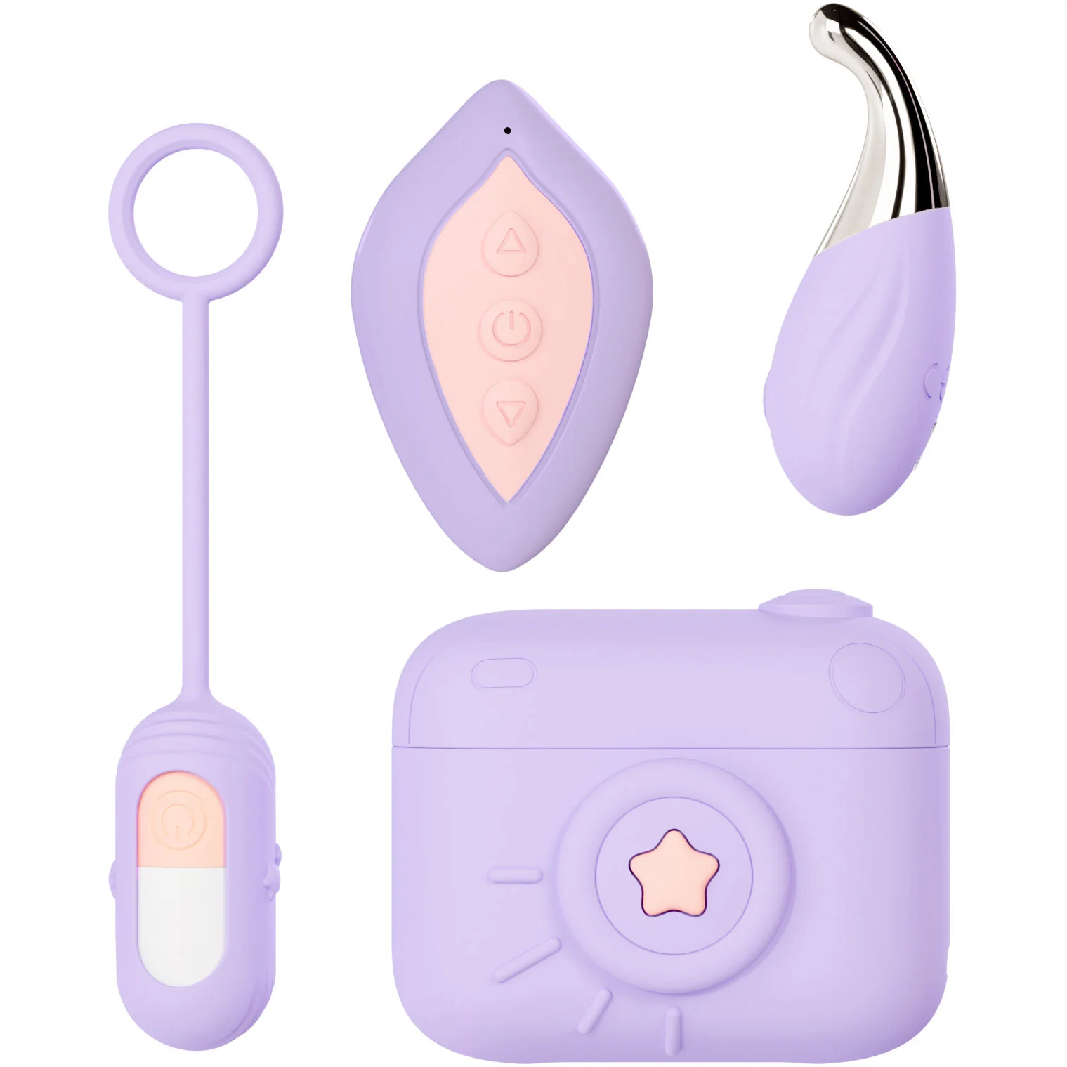 Play With Me Snapstar Silicone Rechargeable Mini Vibrator Set By Blush - Image 3