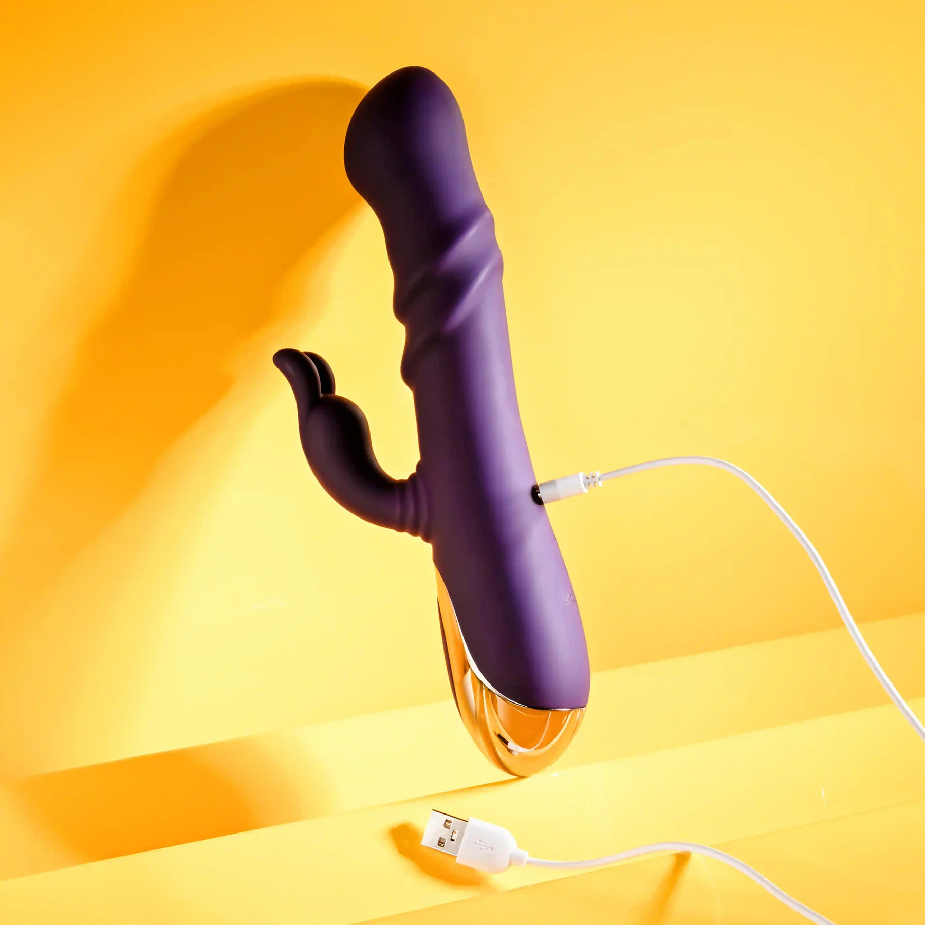 Playboy Pleasure Bunny Punch Silicone Rabbit Vibrator With G-Spot Swirl - Image 12