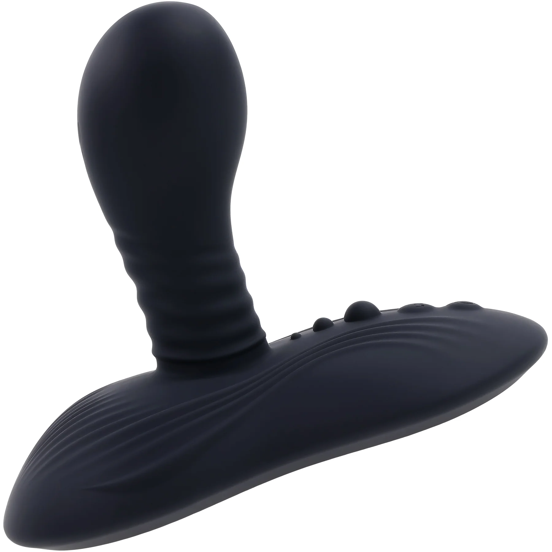 Playboy Pleasure Sittin' And Spinnin' Rechargeable Silicone Vibrating Grinder With Remote - Image 2