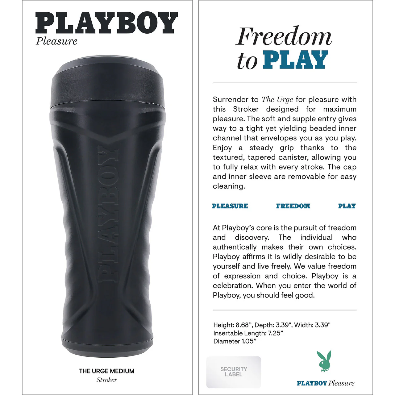 Playboy Pleasure The Urge Stroker Penis Masturbator - Medium - Image 11
