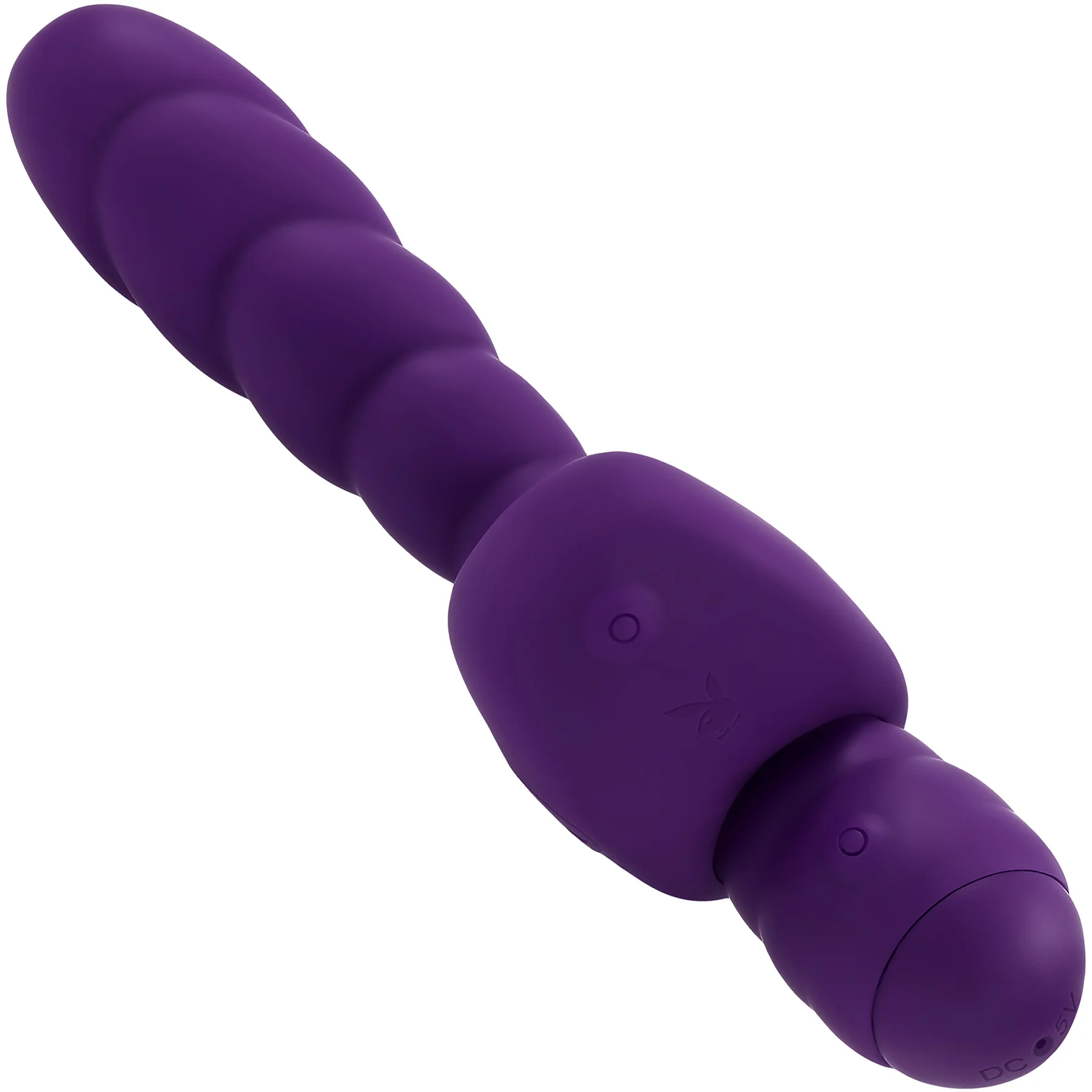 Playboy Pleasure Twisted Playground Dual Vibrator With Detachable Cock Ring & Anal Tail - Image 3