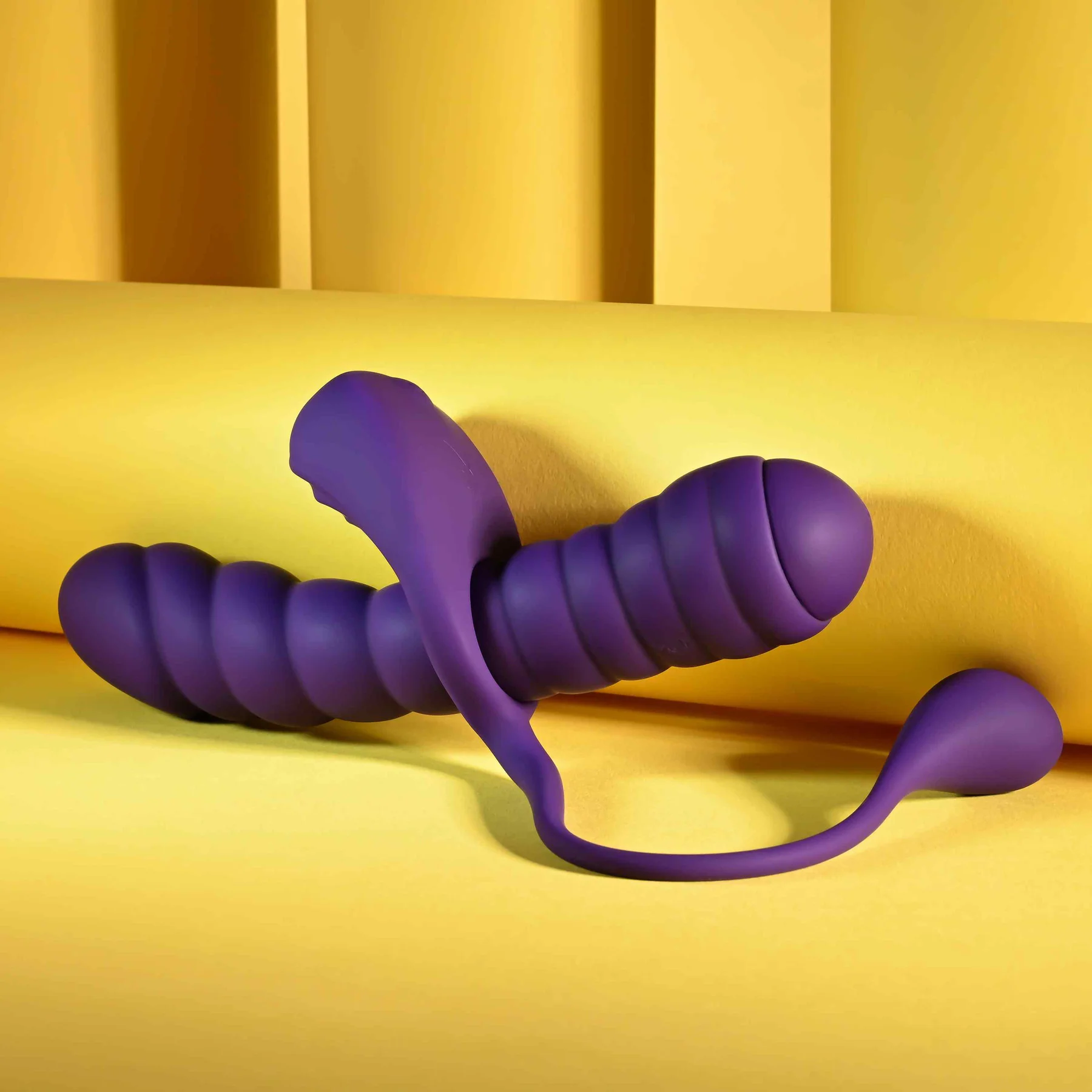 Playboy Pleasure Twisted Playground Dual Vibrator With Detachable Cock Ring & Anal Tail - Image 6