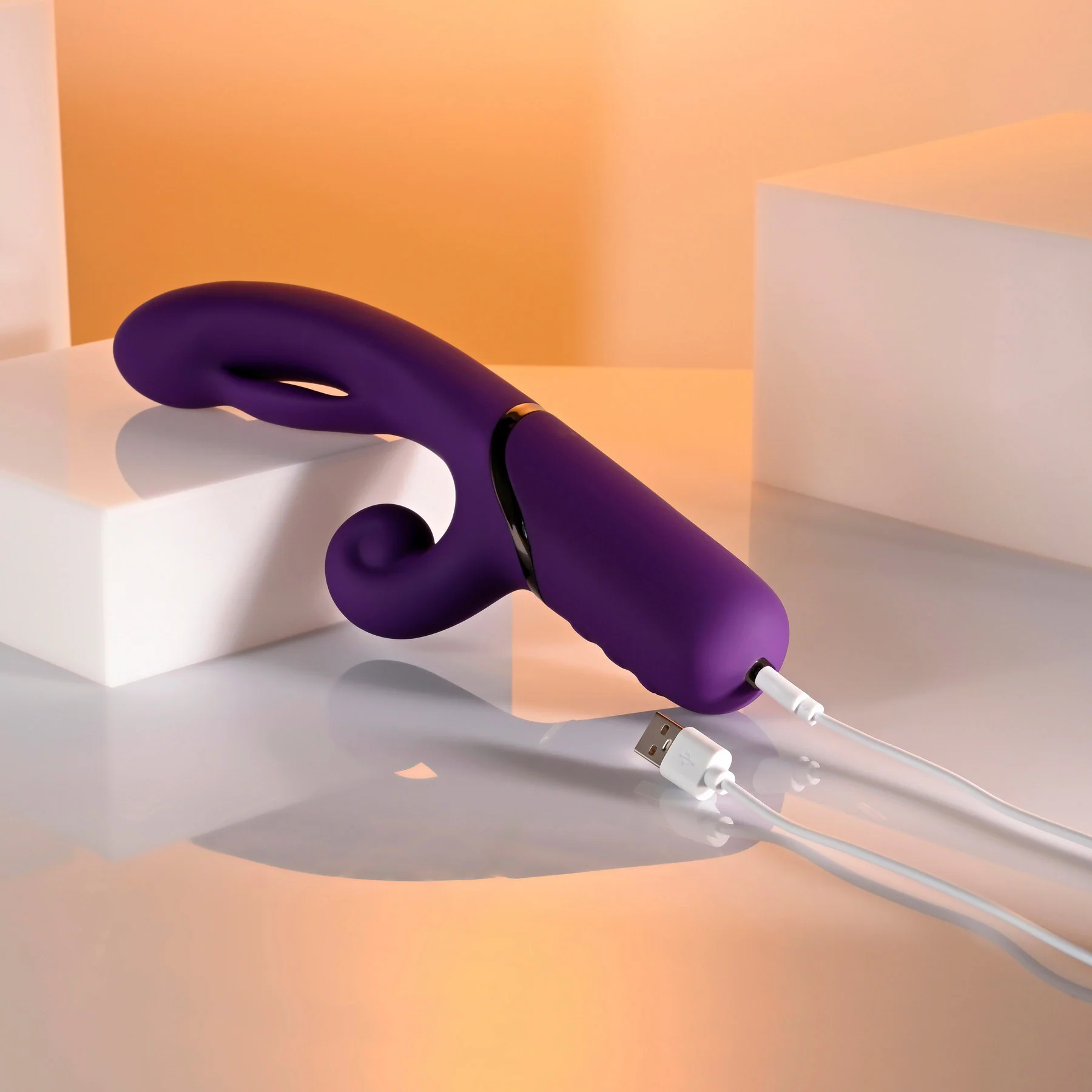 Pleasure Puff Inflating Rechargeable Silicone Rabbit Vibrator By Evolved Novelties - Image 12