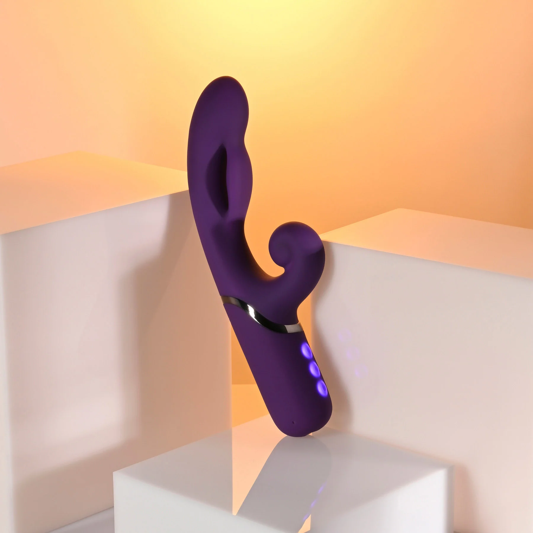 Pleasure Puff Inflating Rechargeable Silicone Rabbit Vibrator By Evolved Novelties - Image 6