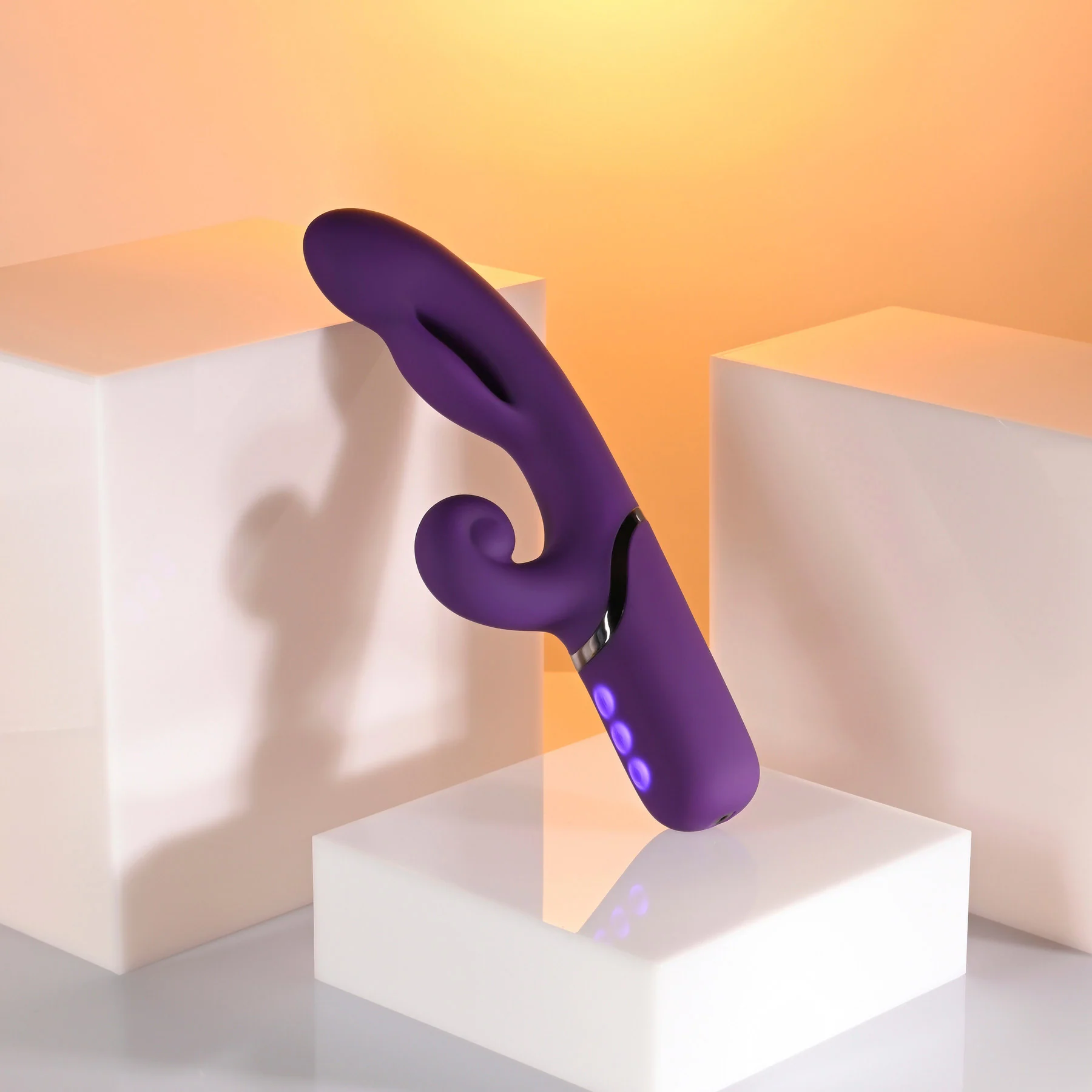 Pleasure Puff Inflating Rechargeable Silicone Rabbit Vibrator By Evolved Novelties - Image 8