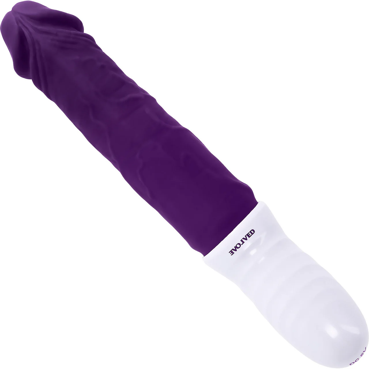 Plum Thrust Rechargeable Waterproof Thrusting & Vibrating Silicone Dildo By Evolved Novelties - Image 4