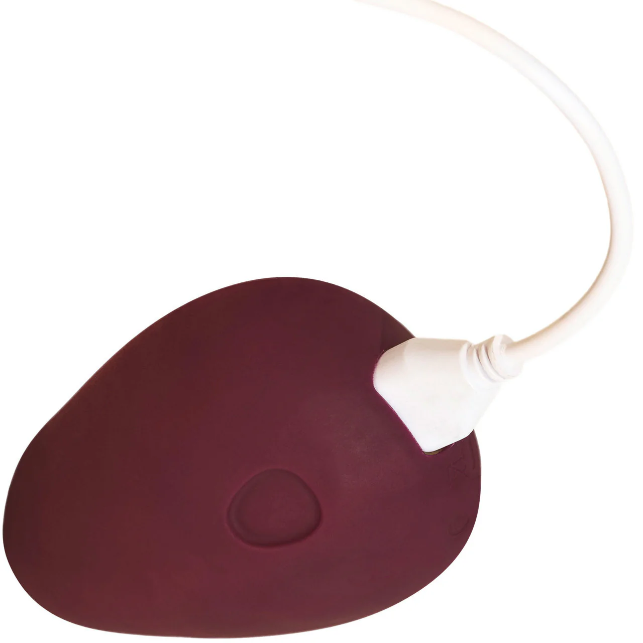 POM Silicone Rechargeable Flexible Waterproof Vibrator by Dame - Plum - Image 4