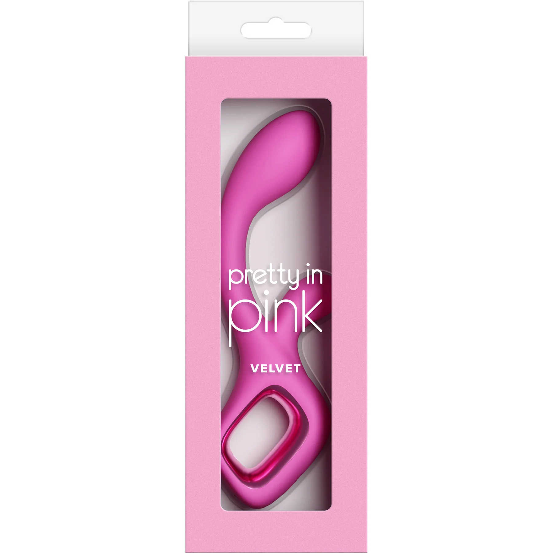 Pretty In Pink Velvet Rechargeable Silicone Rabbit Vibrator - Image 2
