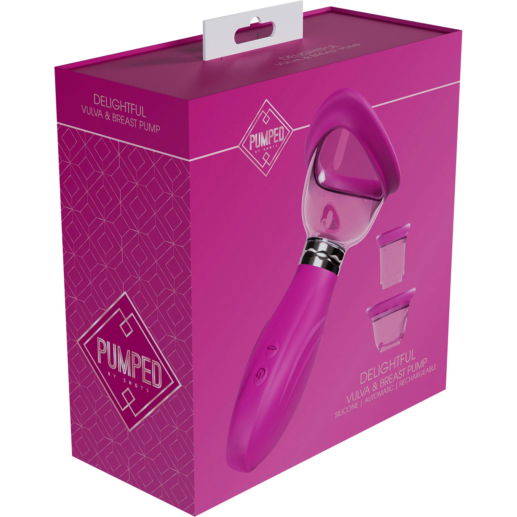 Pumped Delightful Automatic 5-Speed Silicone Vulva, Clitoris, Nipple & Breast Pump - Image 6