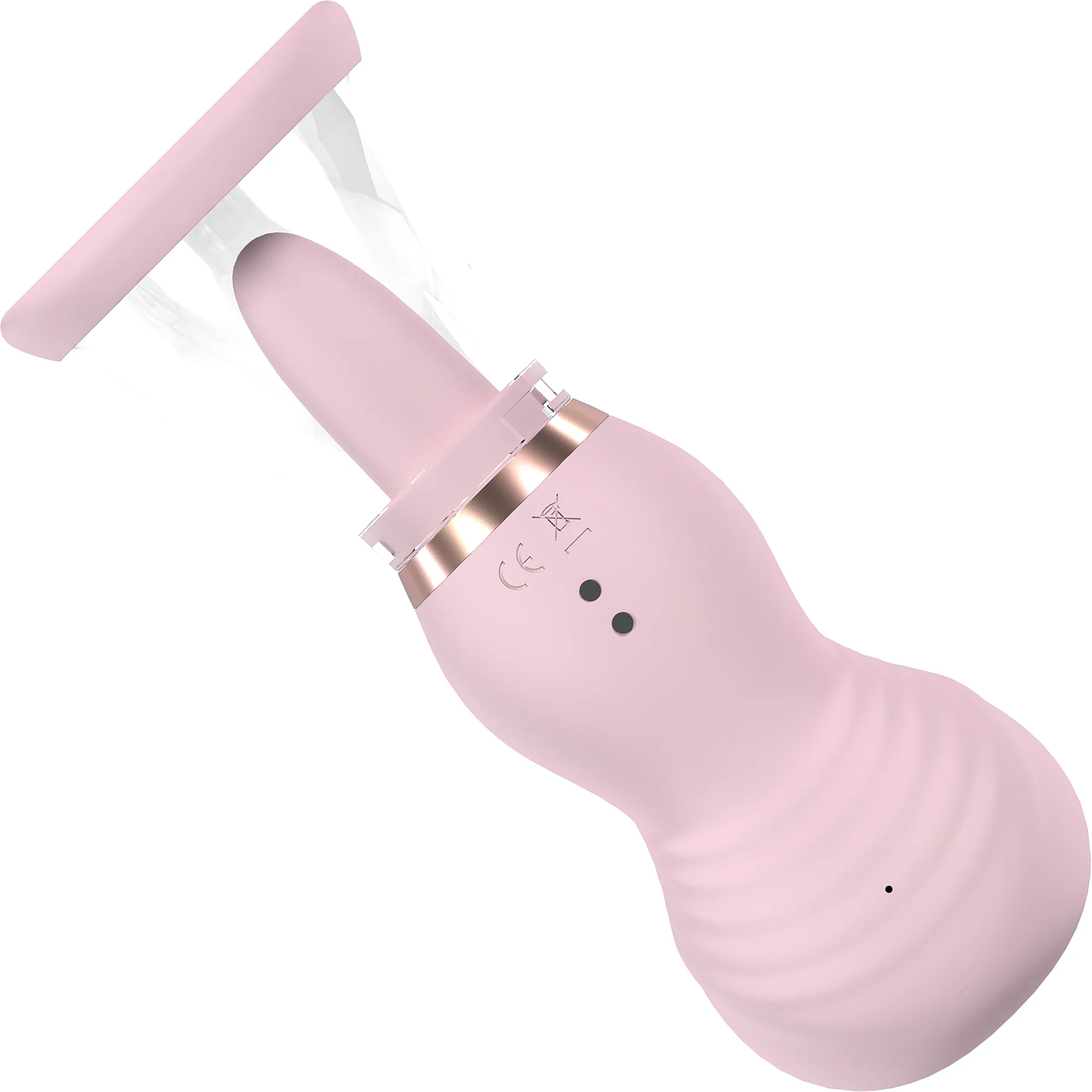 Pumped Sensual Automatic Silicone Rechargeable Vulva & Breast Pump With Tongue - Image 3