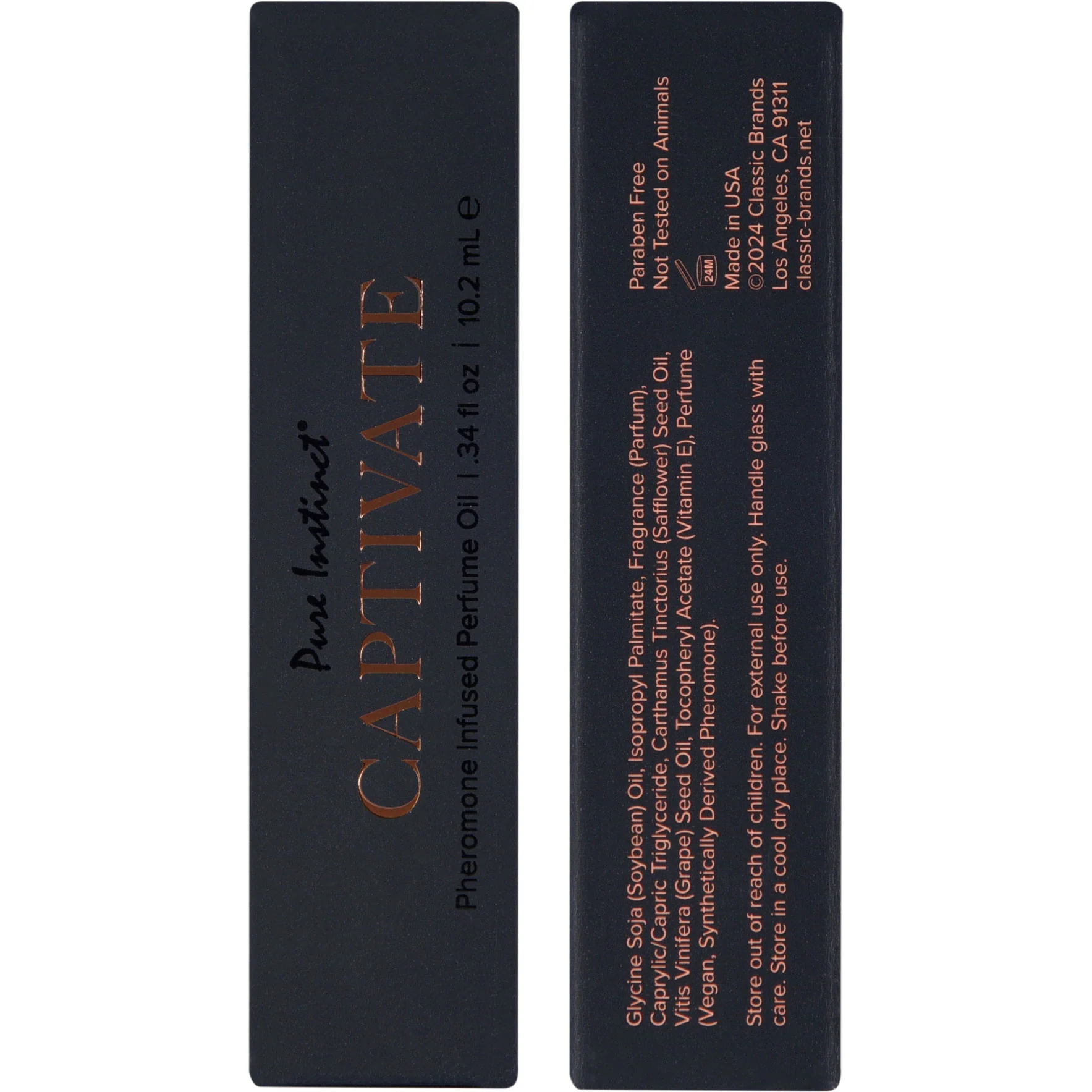 Pure Instinct Black Collection Pheromone Infused Perfume Oil Roll-On .34 oz - Image 4