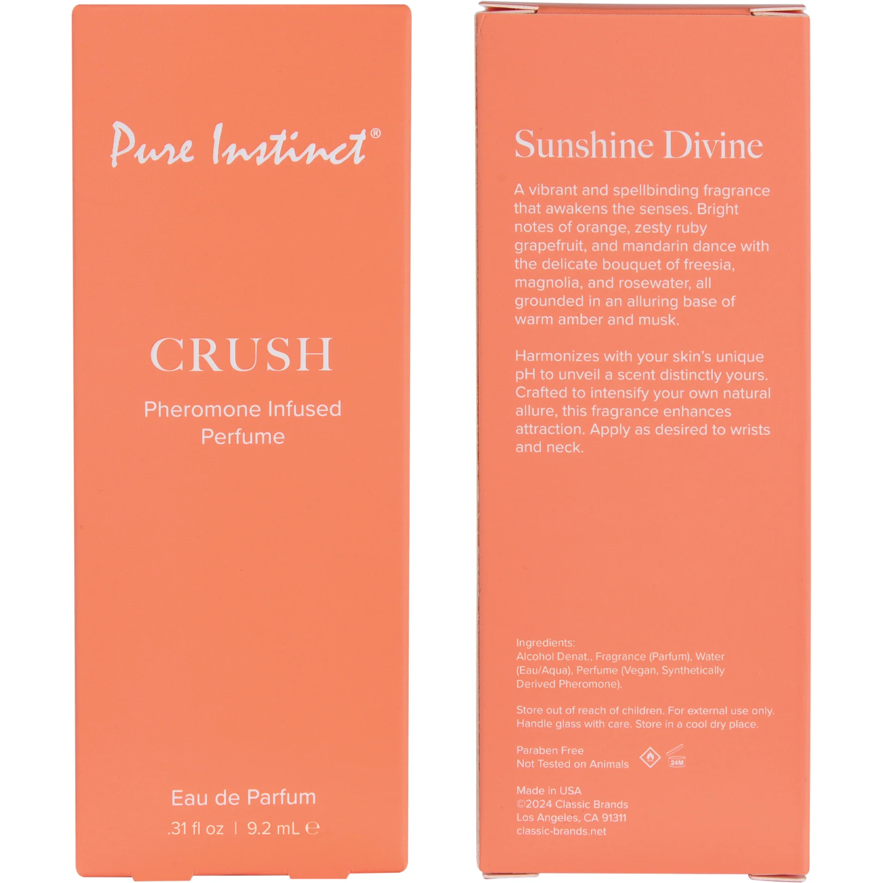 Pure Instinct Pheromone Infused Fragrance Spray - Crush .31 oz - Image 3