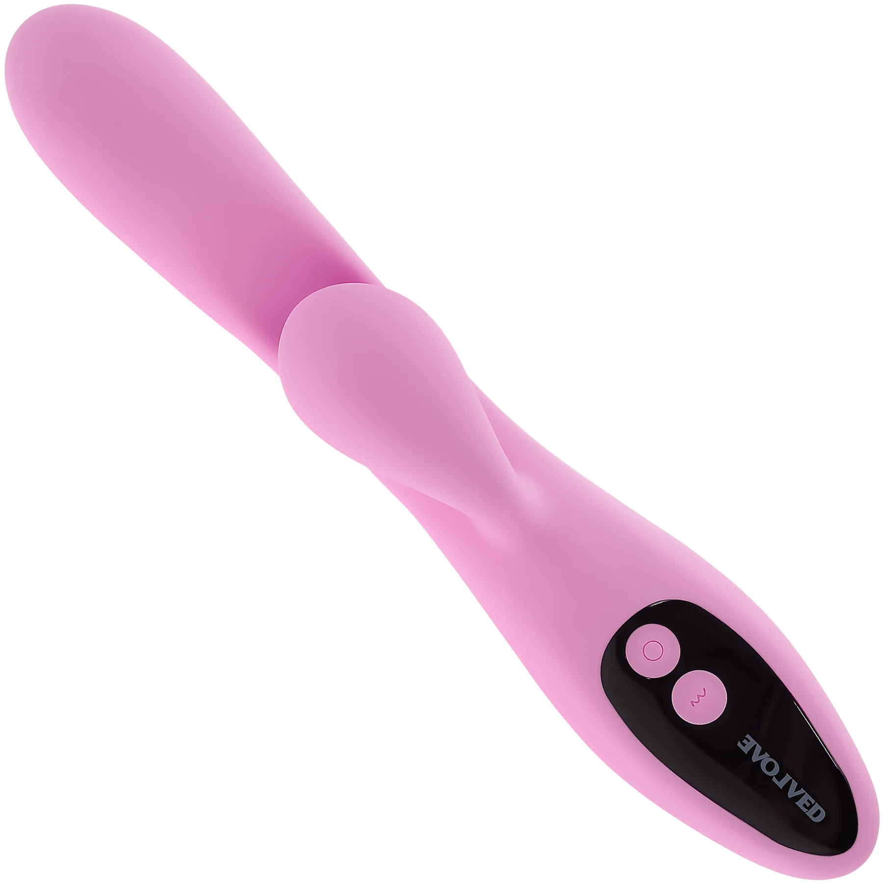 Push The Button Silicone Rabbit Vibrator With G-Spot Bud By Evolved Novelties - Image 3