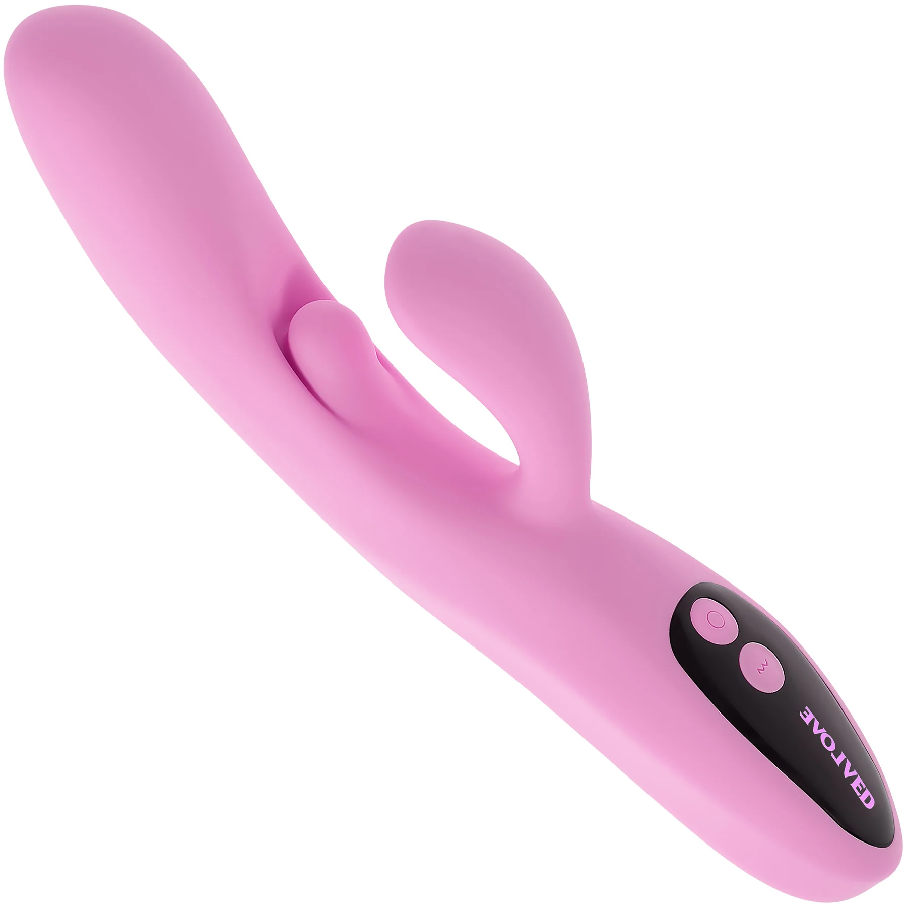 Push The Button Silicone Rabbit Vibrator With G-Spot Bud By Evolved Novelties - Image 7